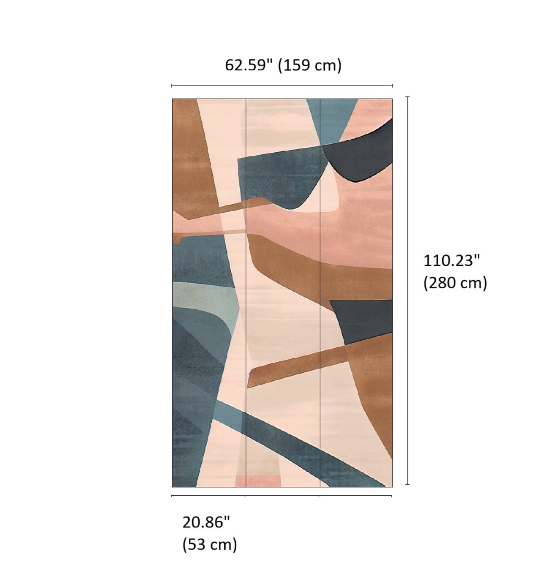Designs Direct Canyon Strata Blue Wall Mural